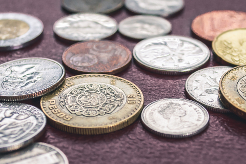 assortment coins